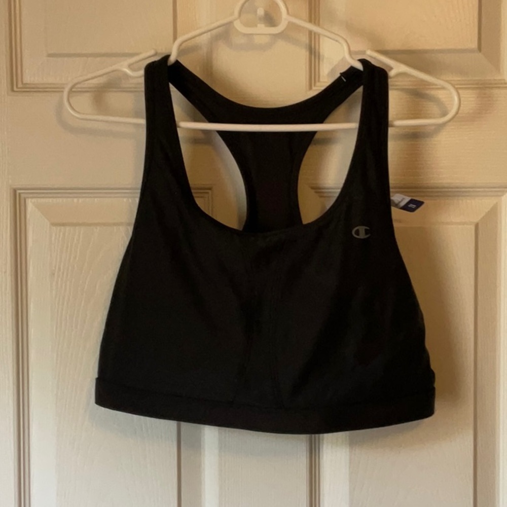 Champion Black Racerback Moisture Wicking Running Workout Sports Bra Size 2X